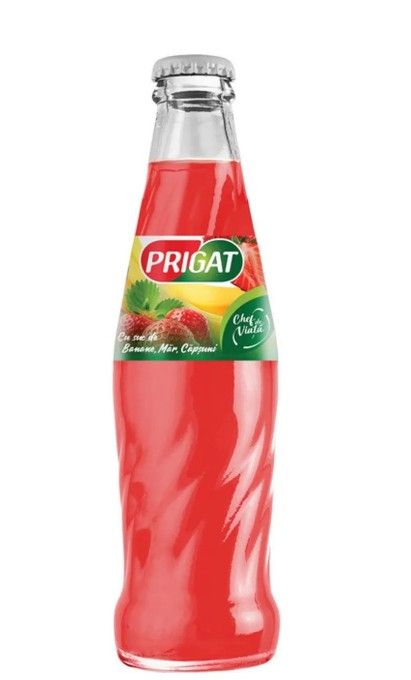 >PRIGAT 250ml*12/bax CAPSUNI BANANE|PRIGAT STRWBBERRY BANANA 250ml