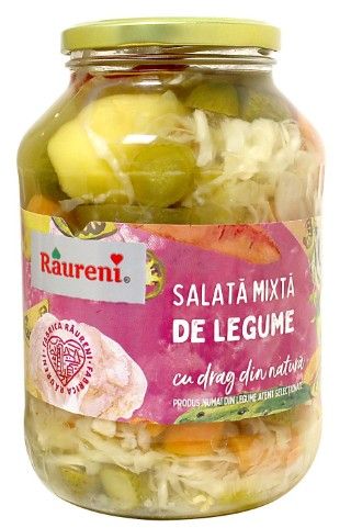 RAURENI SALATA MIXTA DE LEGUME IN OTET 1350gr|MIXED VEGETABLE SALAD IN VINEGAR