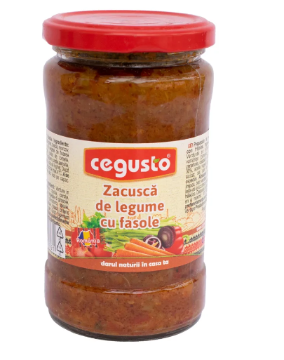 CEGUSTO ZACUSCA FASOLE 300GR*8/BAX